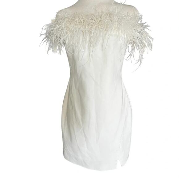 Likely White Off-Shoulder Mini Dress - Picture 3 of 14